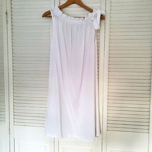 Midi loose ruffled summer sleeveless dress